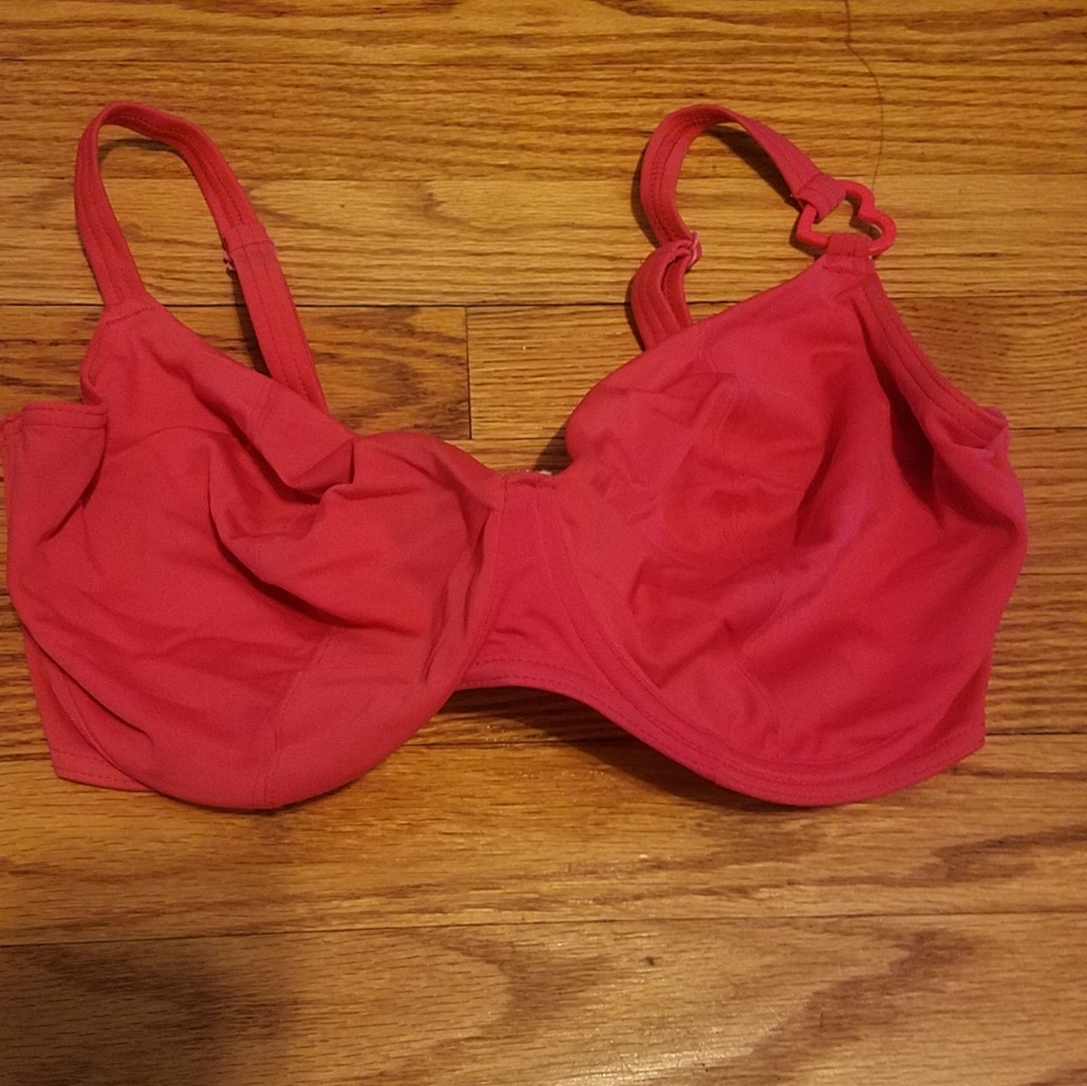 Red Freya 34GG underwire bikini top